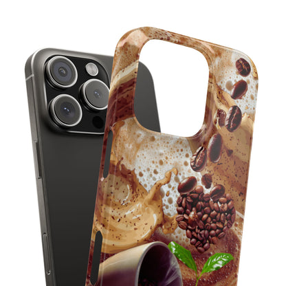 Slim Phone Case – Love at First Sip – Compatible with iPhone 11–17 Series