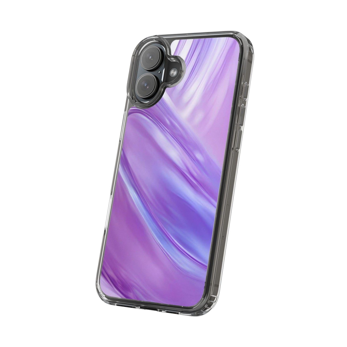 Clear Phone Case – Lavender Wave