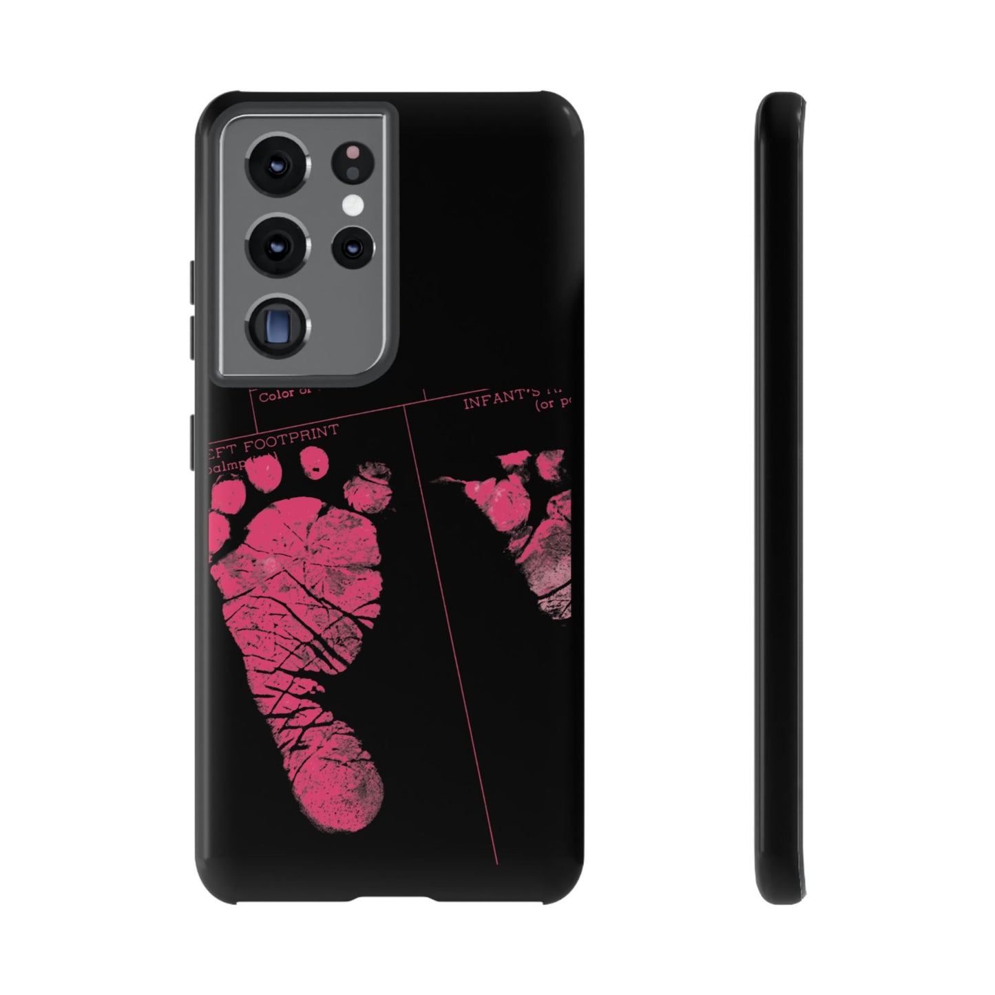 Protective Phone Case – Mom’s Little Pink Footprints