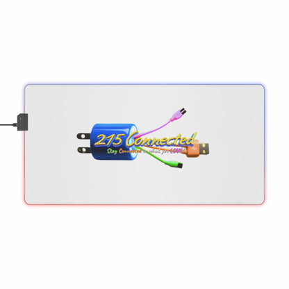 LED Desk Mat – 215 Connected Charger Logo Design