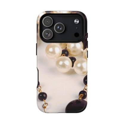 Protective Magnetic Phone Case – Noir Pearl