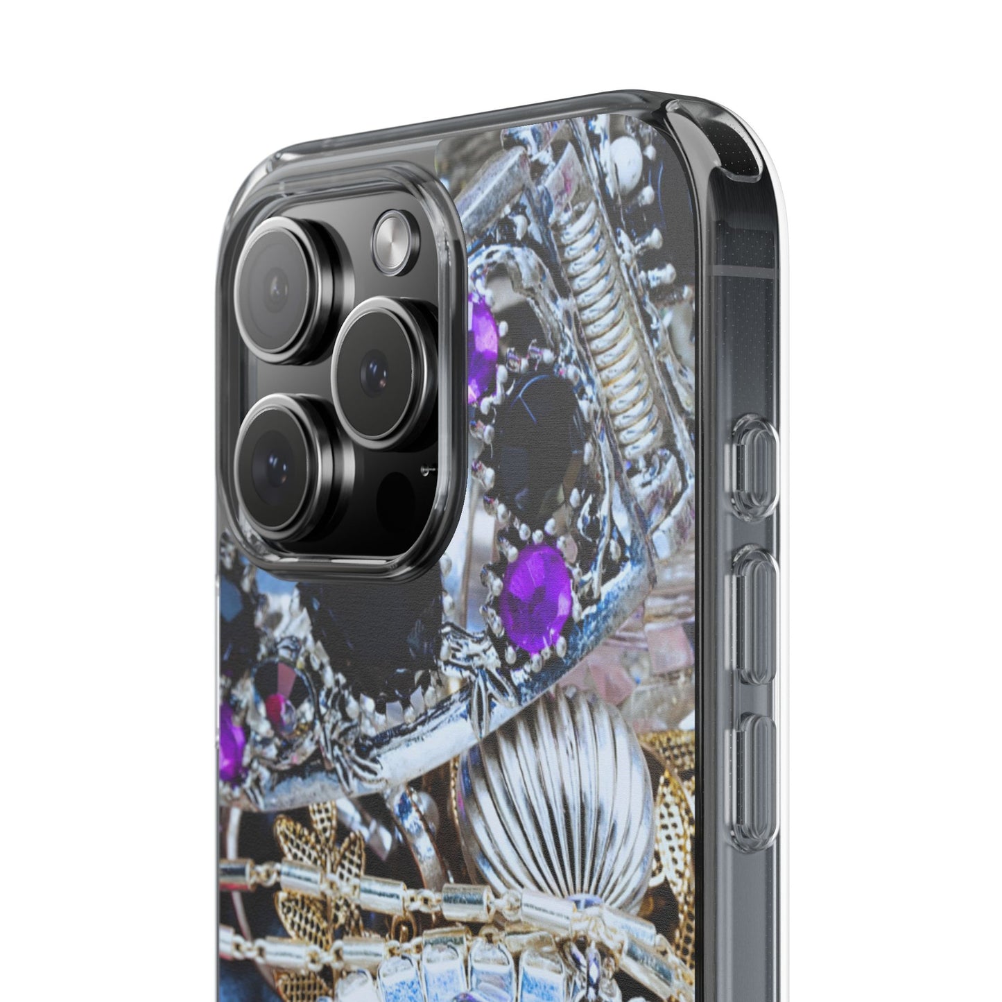 Clear Phone Case – Chrome Jewel