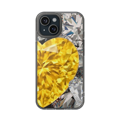 Clear Phone Case – Heart of Gold