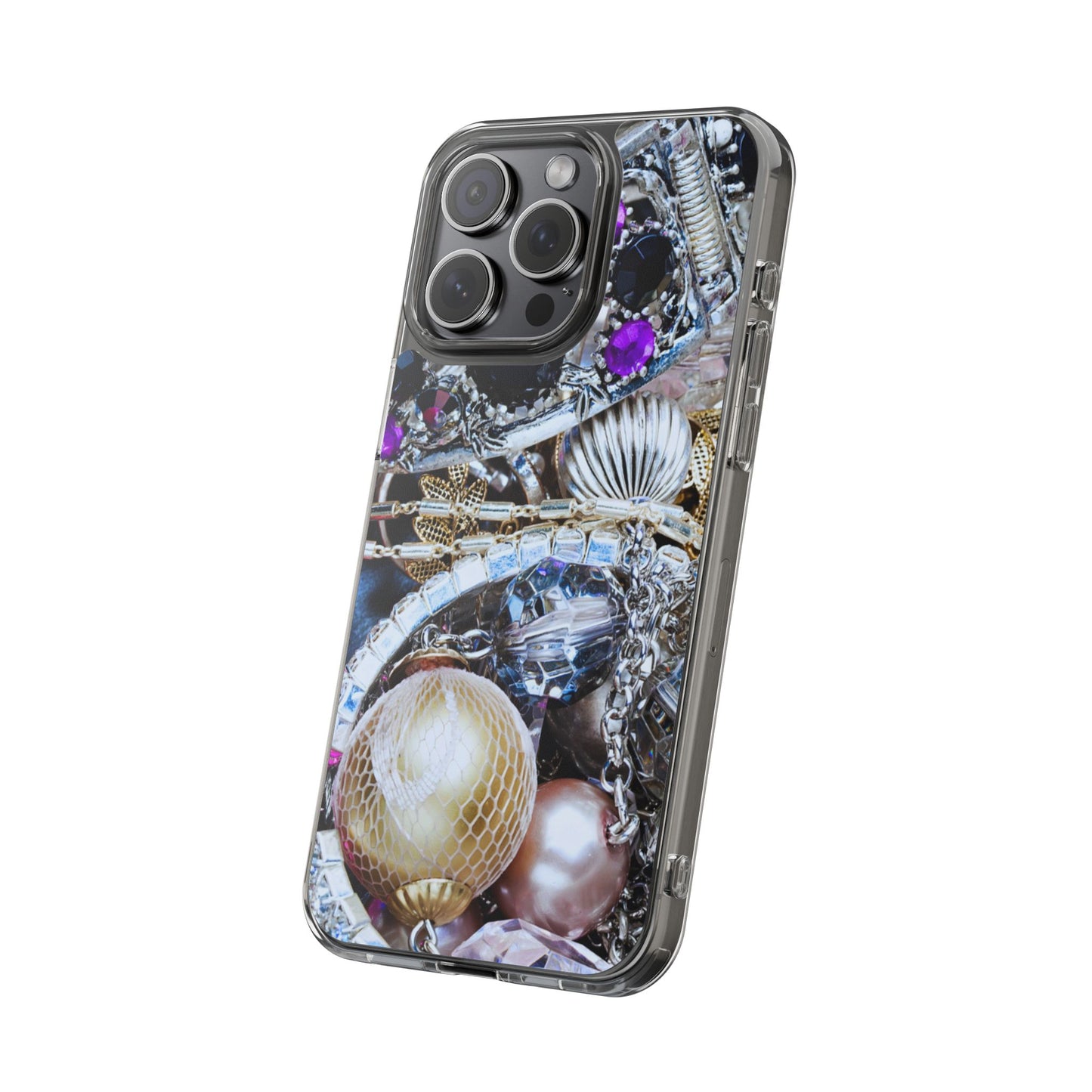 Clear Phone Case – Chrome Jewel