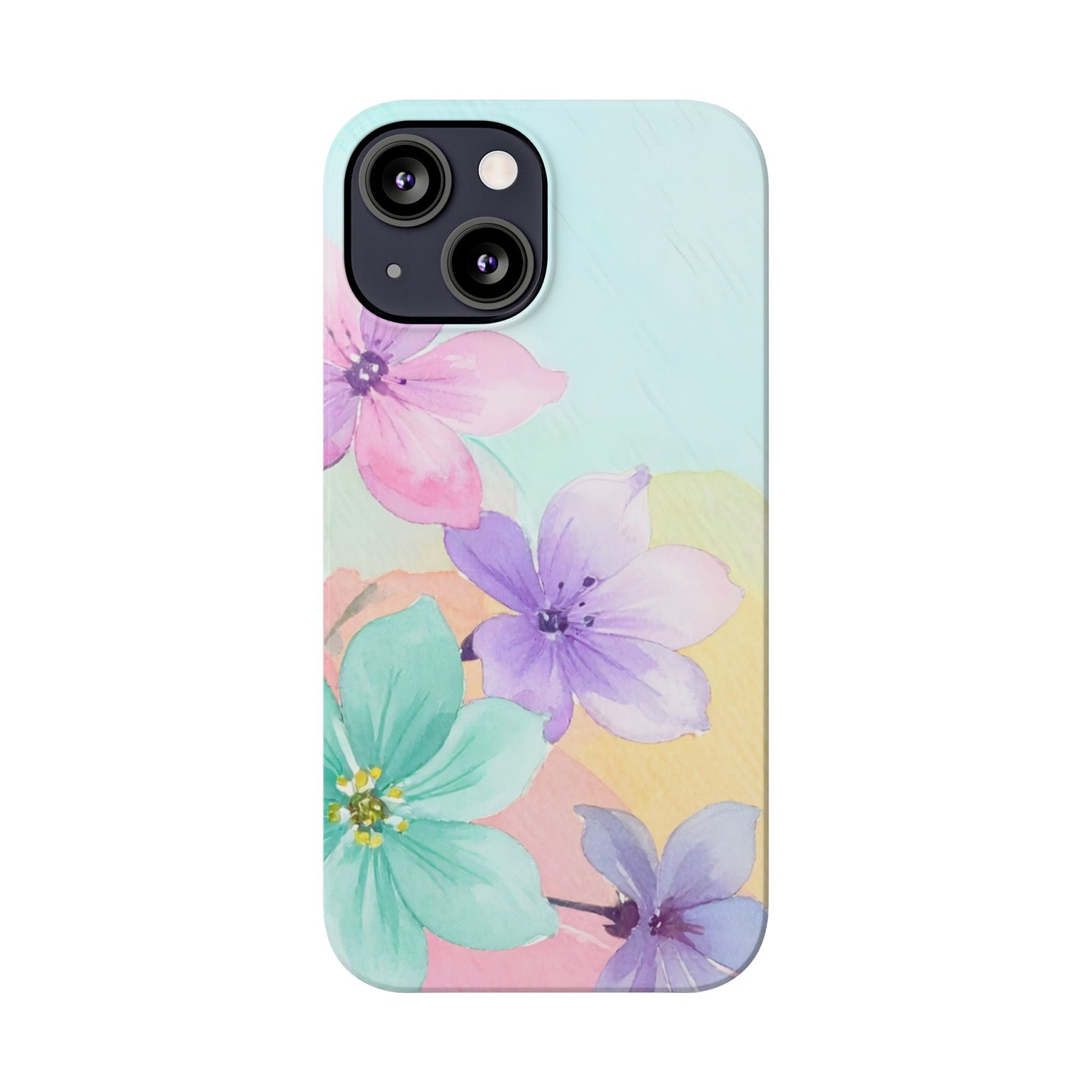 Slim Phone Case – Water Petal
