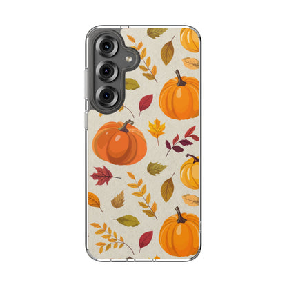 Clear Phone Case – Falling for Pumpkin