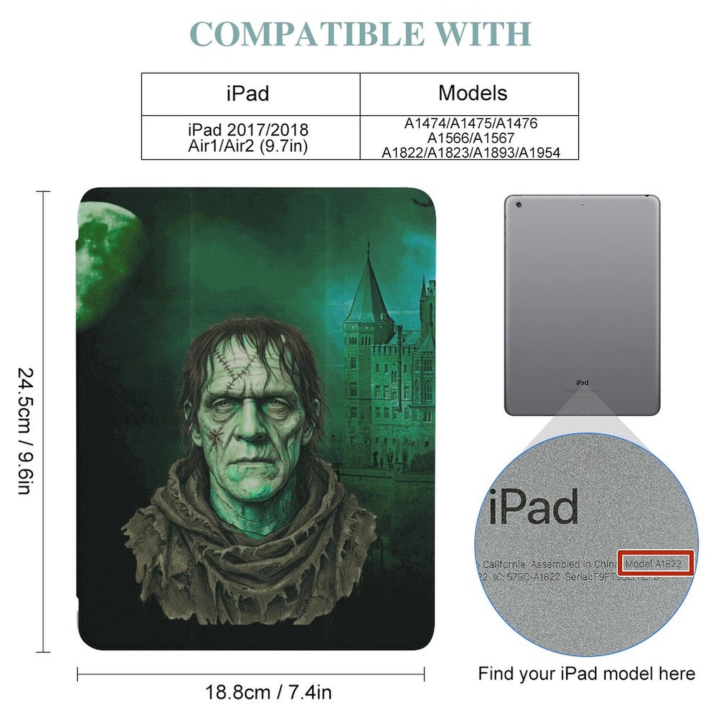 Tablet Case with Pencil Holder – Stitched in Darkness