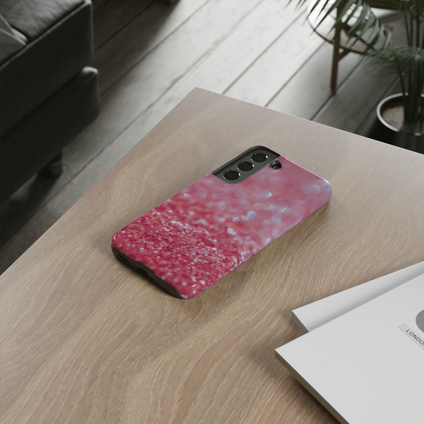 Protective Phone Case – Rosé Sparkle