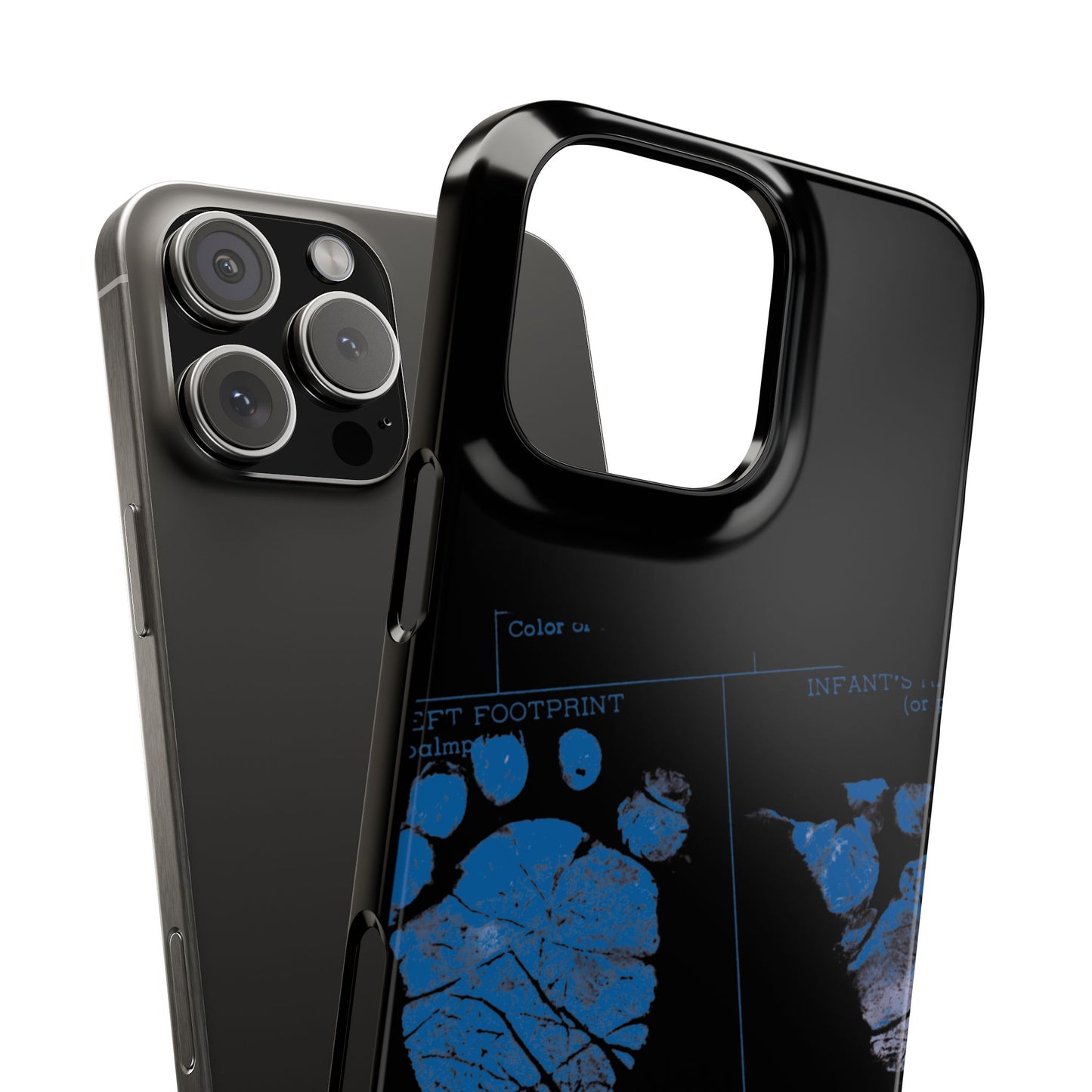 Snap Phone Case – Mom’s Little Blue Footprints