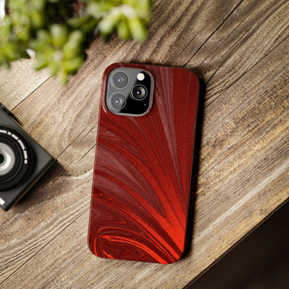 Slim Phone Case — Crimson Current