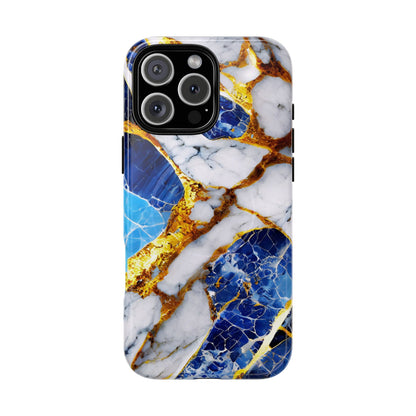 Protective Magnetic Phone Case – Sapphire Veins