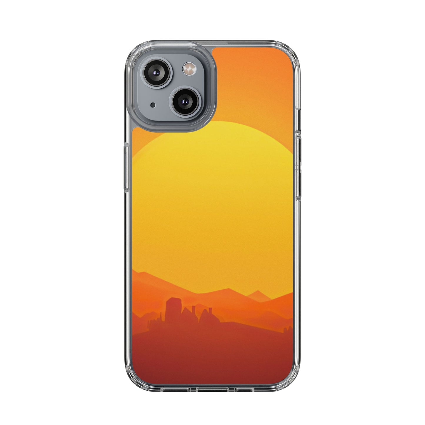 Clear Phone Case – Desert Sunrise
