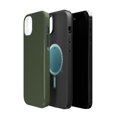 Wireless-Charging Compatible Case – Cabin Green – Compatible with iPhone 13–17 & Samsung Galaxy S25–S26 Series