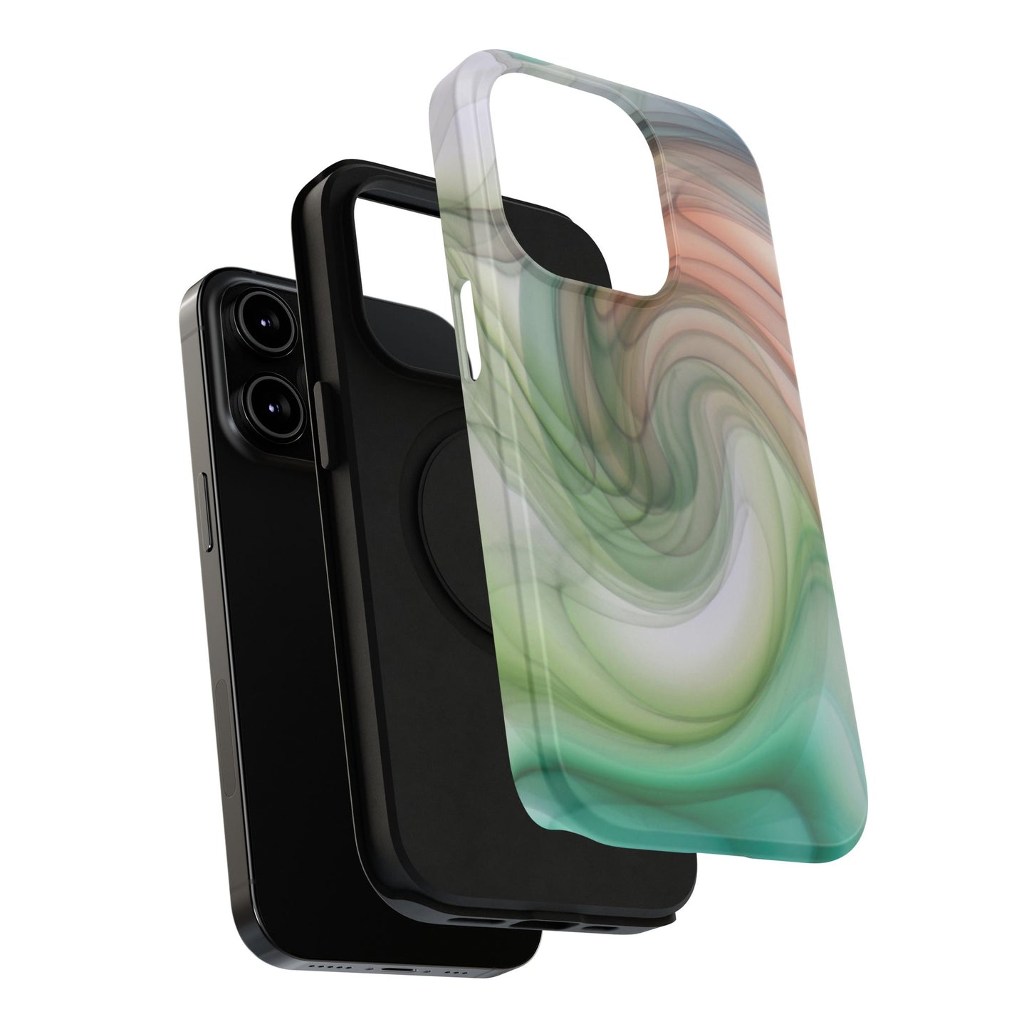 Impact-Resistant Phone Case – Marble Flow