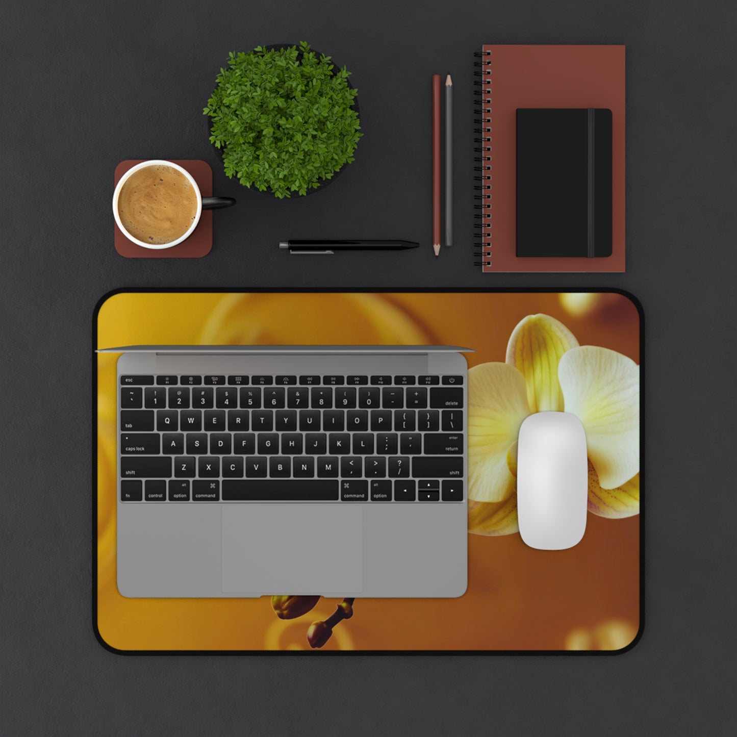 Desk Mat – Amber Orchid