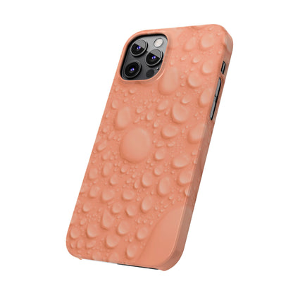Slim Phone Case – Apricot Rain