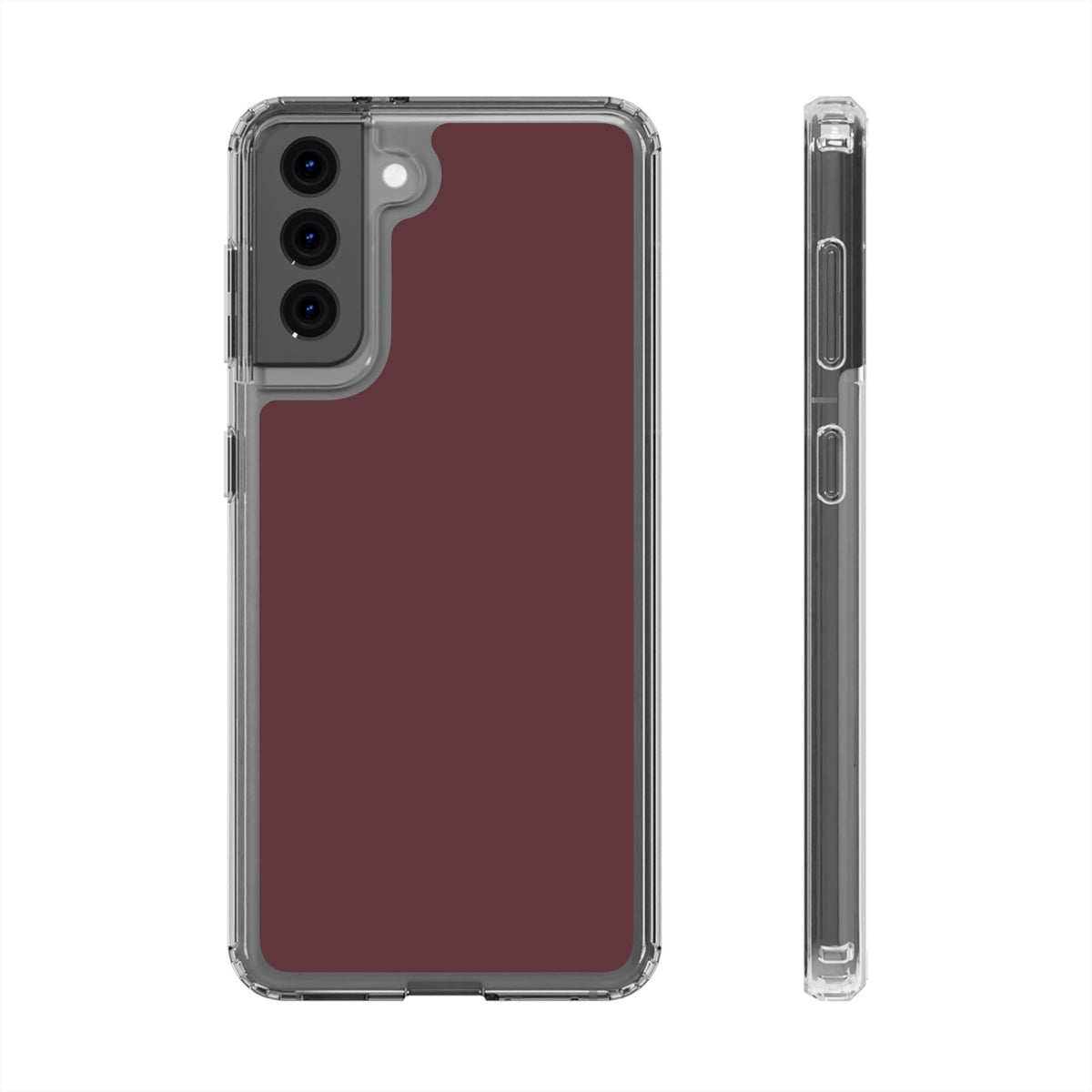 Clear Phone Case – Mulled Wine – Compatible with iPhone 13–17 & Samsung Galaxy S25–S26 Series