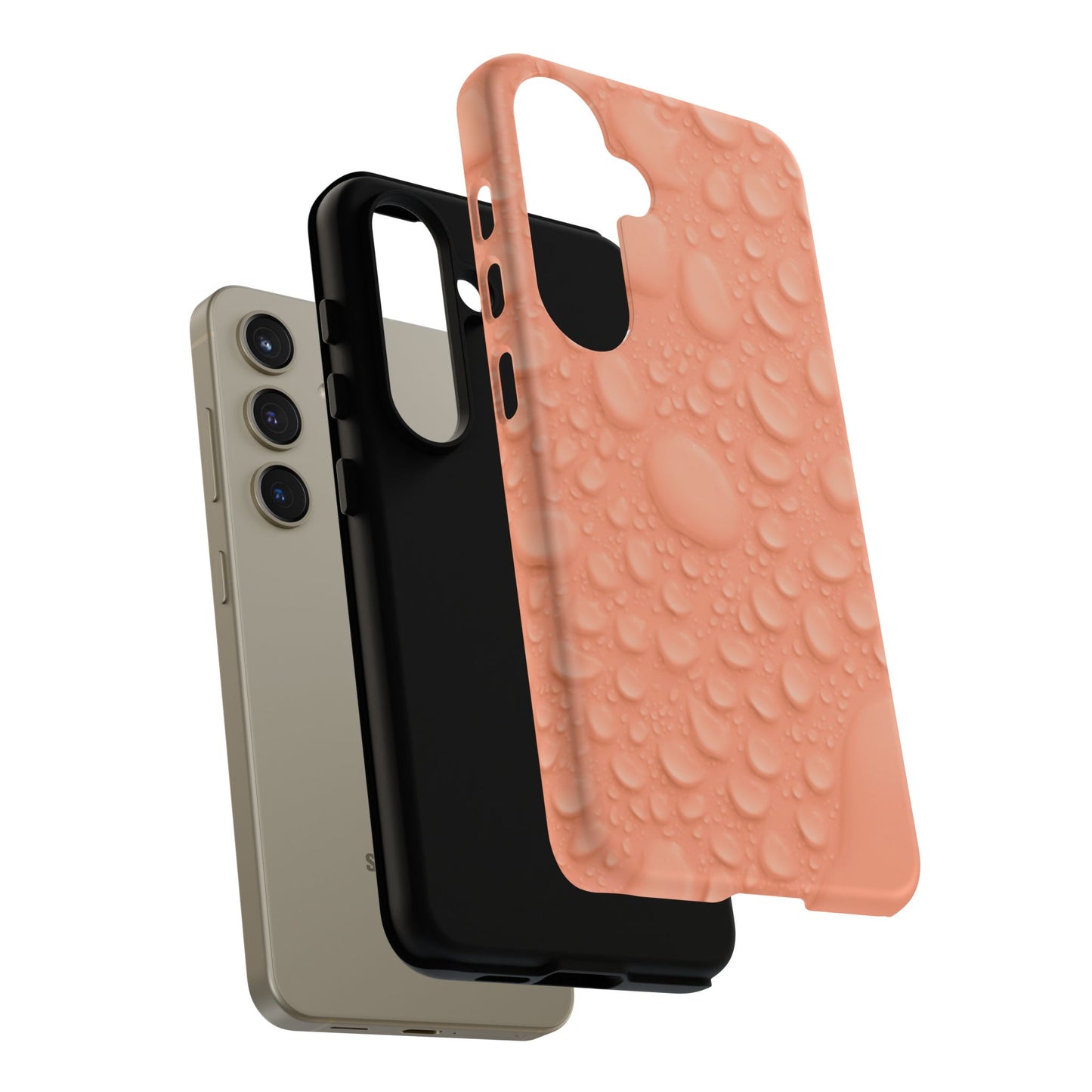 Protective Phone Case – Apricot Rain