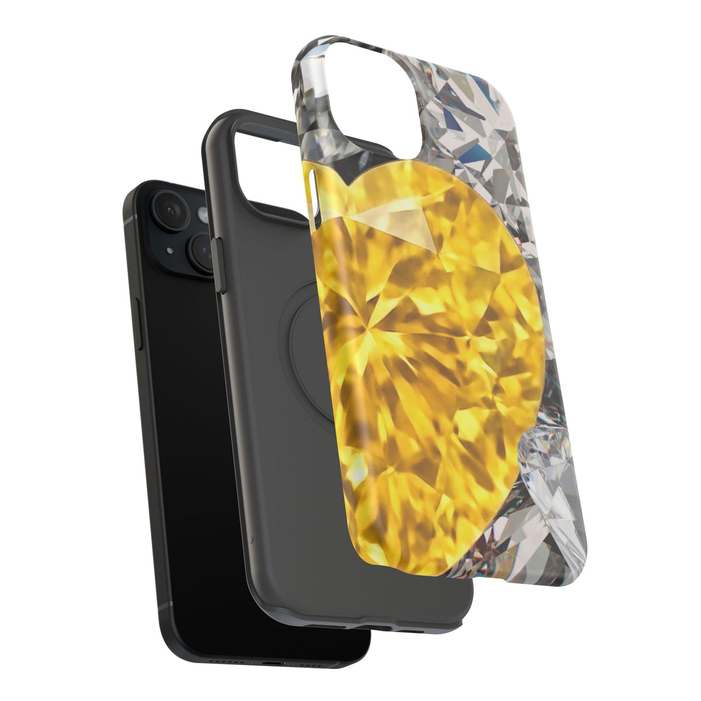 Impact-Resistant Phone Case – Heart of Gold