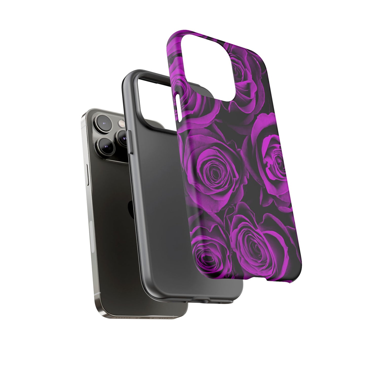 Protective Phone Case – Amethyst Roses
