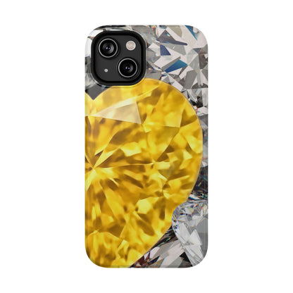 Impact-Resistant Phone Case – Heart of Gold
