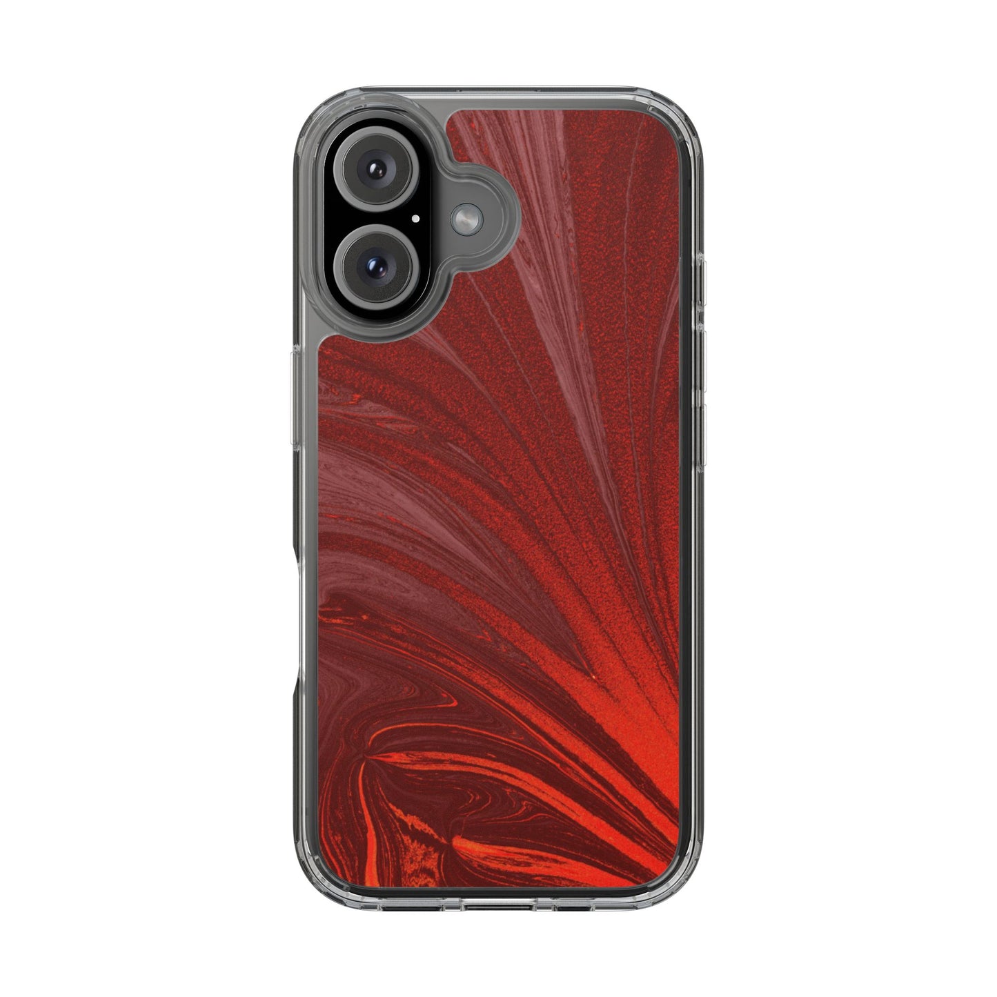 Clear Phone Case – Crimson Current