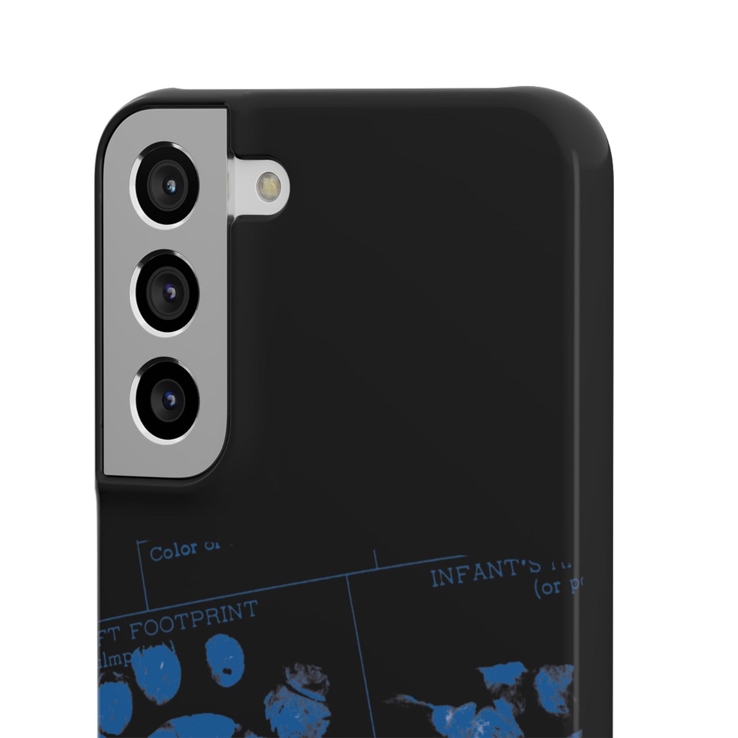 Snap Phone Case – Mom’s Little Blue Footprints