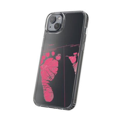 Clear Phone Case – Mom’s Little Pink Footprints