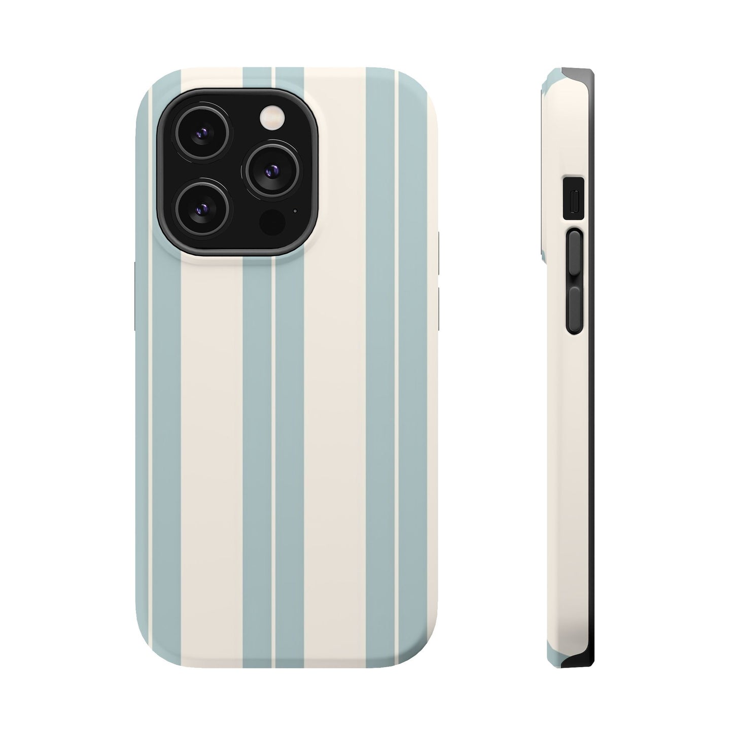 Wireless-Charging Compatible Case – Coastal Stripe