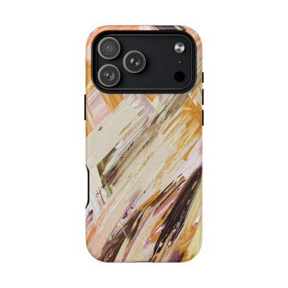 Protective Magnetic Phone Case – Brush & Bronze