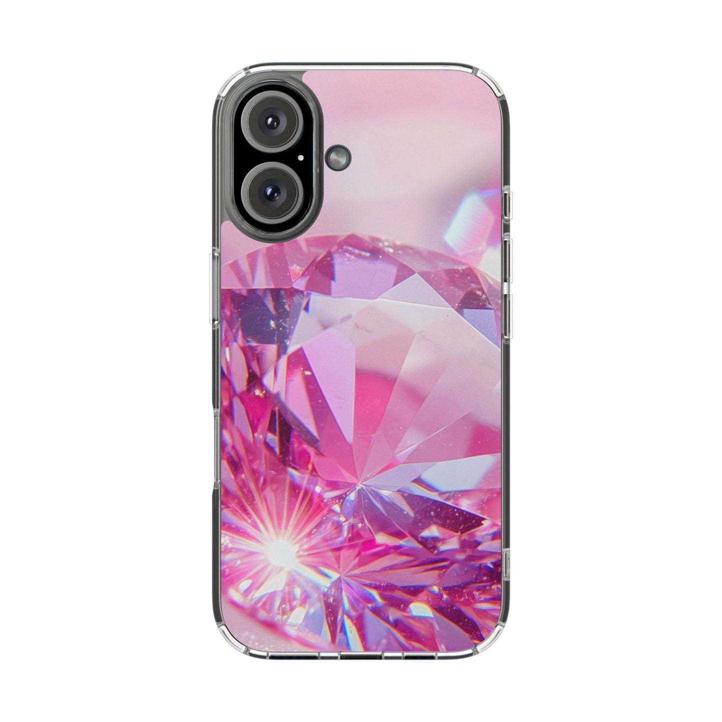 Clear Phone Case – Pink Ice
