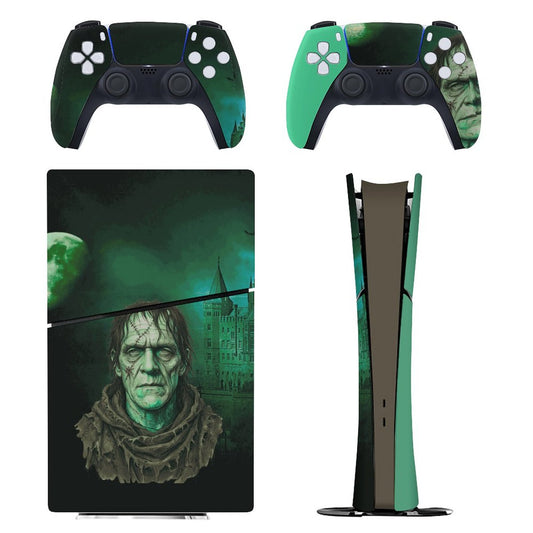 Console Skin Kit – Stitched in Darkness – Compatible with PlayStation 5 Slim Digital Edition