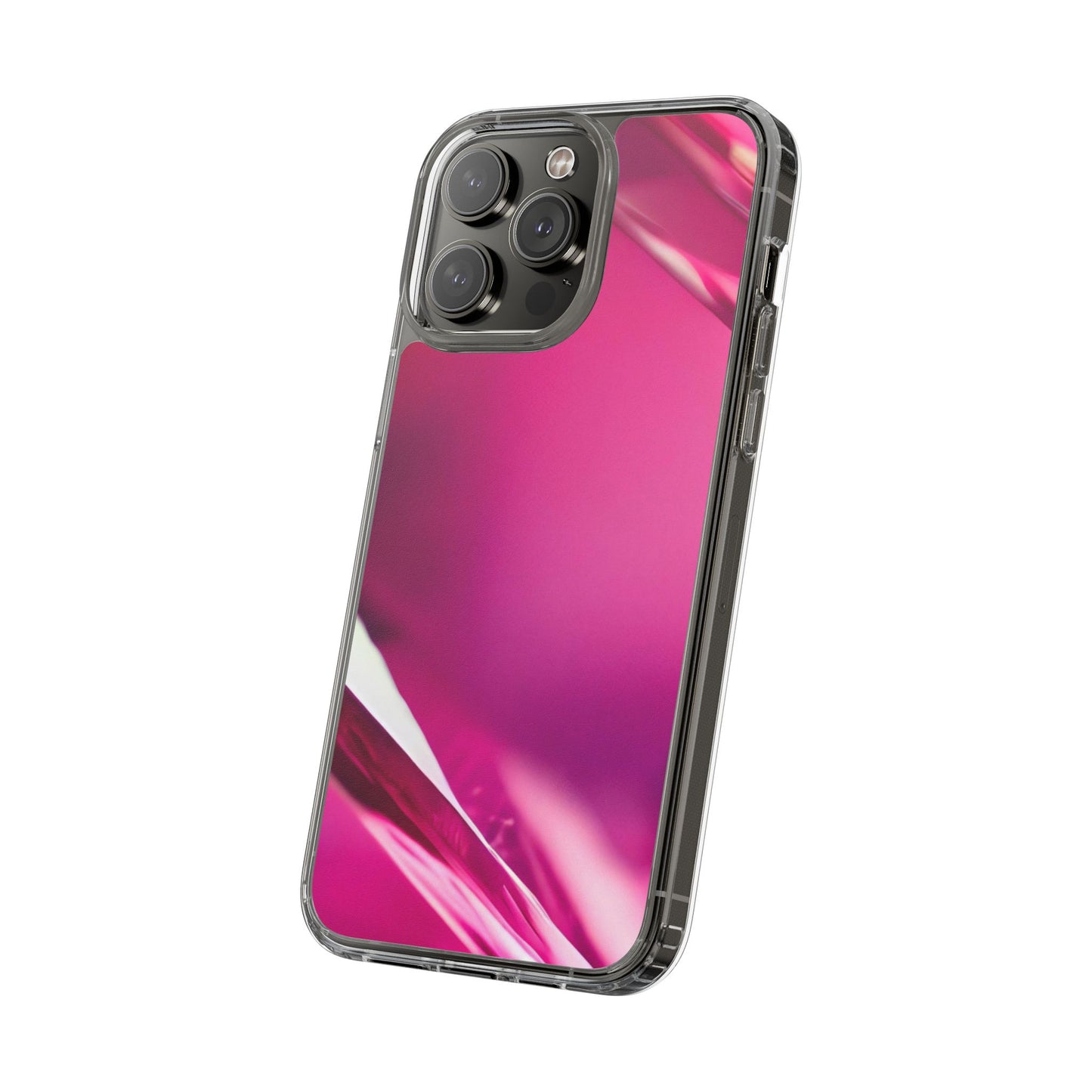 Clear Phone Case – Magenta Motion