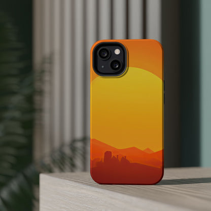 Wireless-Charging Compatible Case – Desert Sunrise