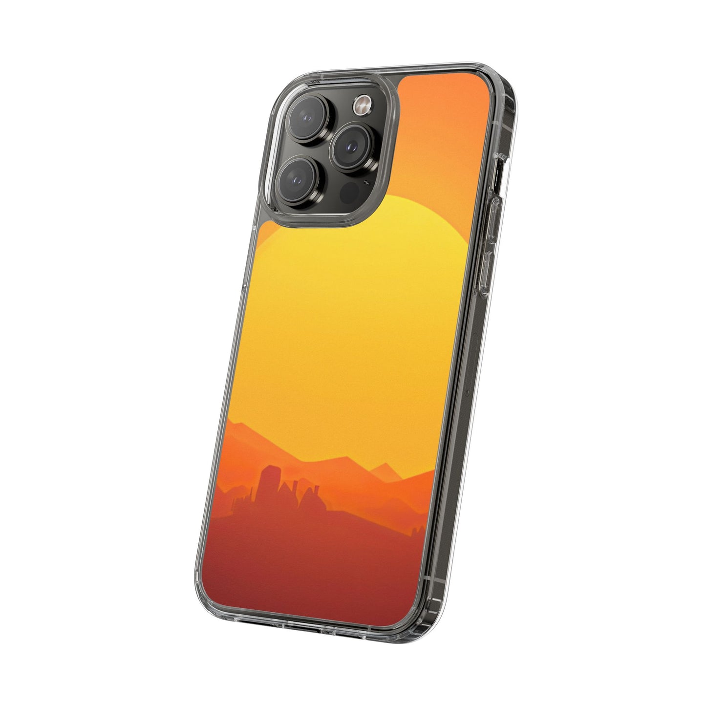 Clear Phone Case – Desert Sunrise