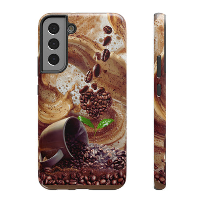 Impact-Resistant Phone Case – Love at First Sip – Compatible with iPhone 11–17 & Samsung Galaxy S22–S26 Series