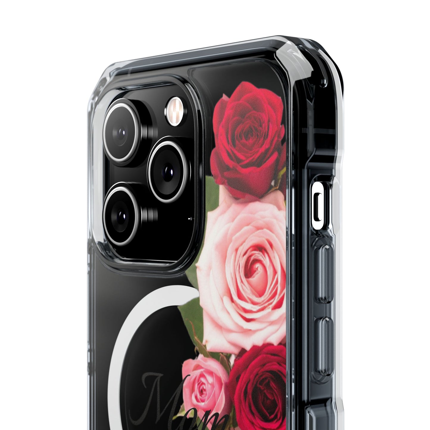 Clear Magnetic Phone Case – Mom’s Rose Bouquet