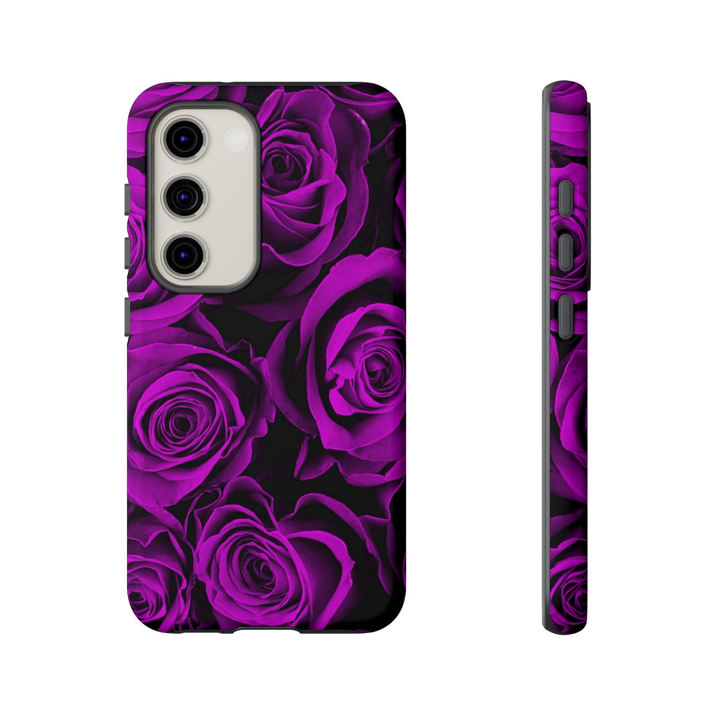 Protective Phone Case – Amethyst Roses