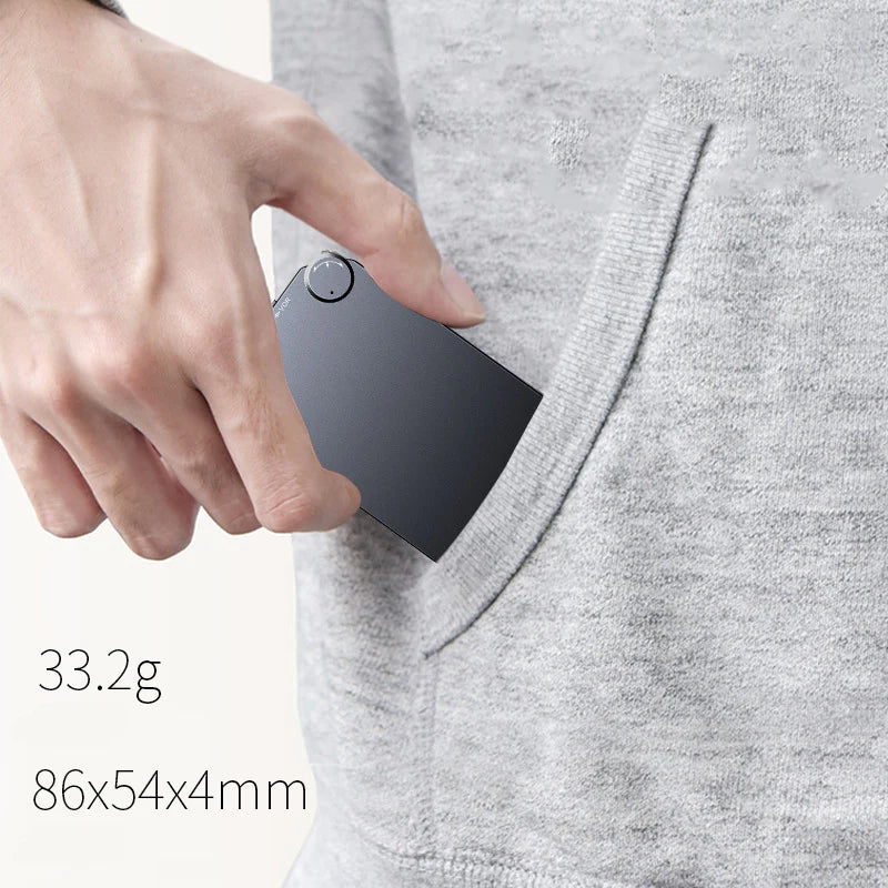 Slim Compact Audio Recorder for Lectures and Notes Portable Mini Sound Recorder