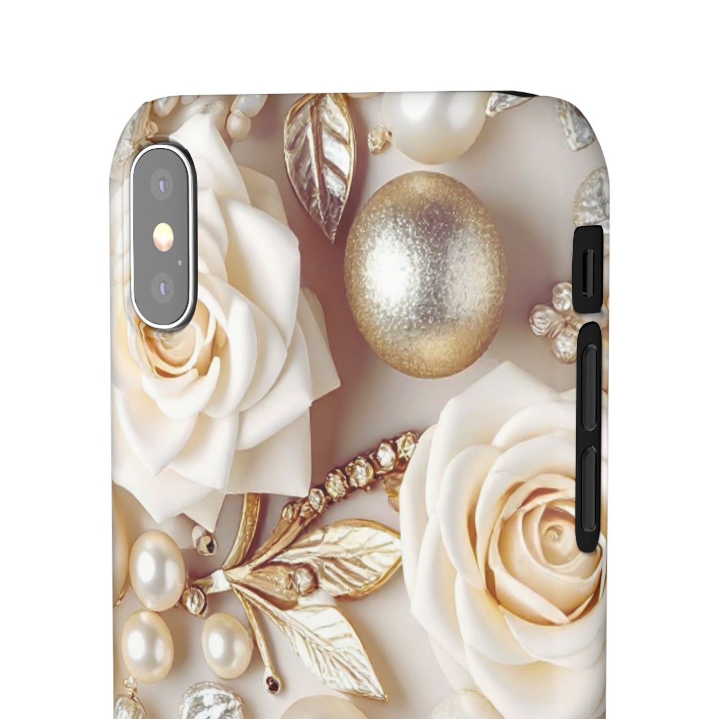 Snap Phone Case – Ivory Opulence