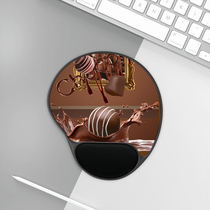 Ergonomic Mouse Pad with Wrist Rest – Chocolate Truffle