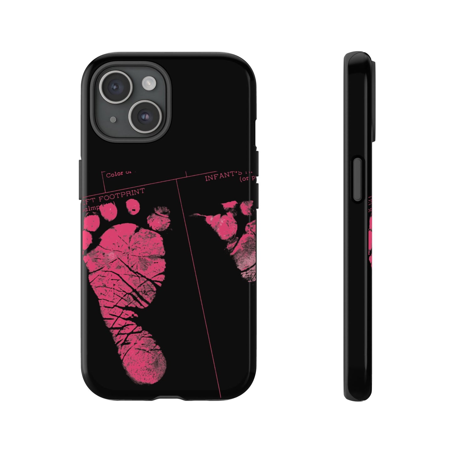 Protective Phone Case – Mom’s Little Pink Footprints
