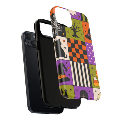 Protective Magnetic Phone Case – Spooky Patchwork