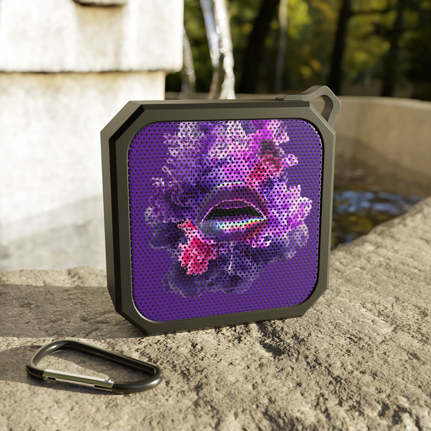 Water-Resistant Bluetooth Speaker – Purple Haze Lips