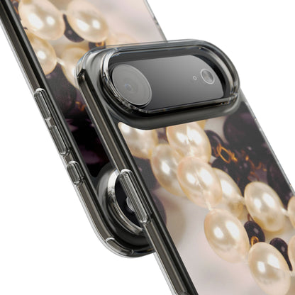 Clear Phone Case – Noir Pearl