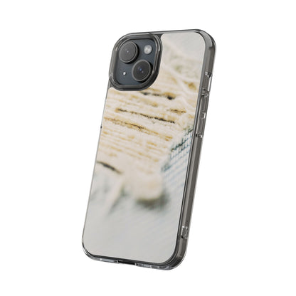 Clear Phone Case – Woven Warmth