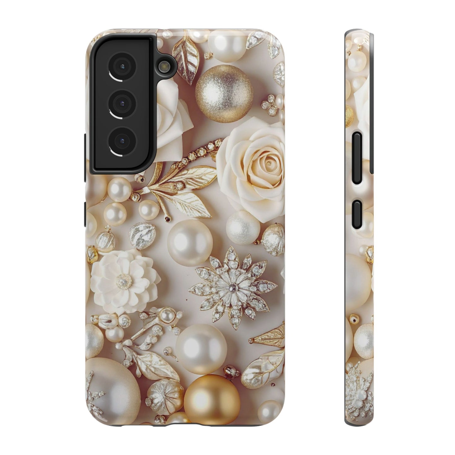 Impact-Resistant Phone Case – Ivory Opulence