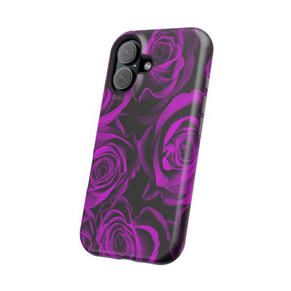 Wireless-Charging Compatible Case – Amethyst Roses