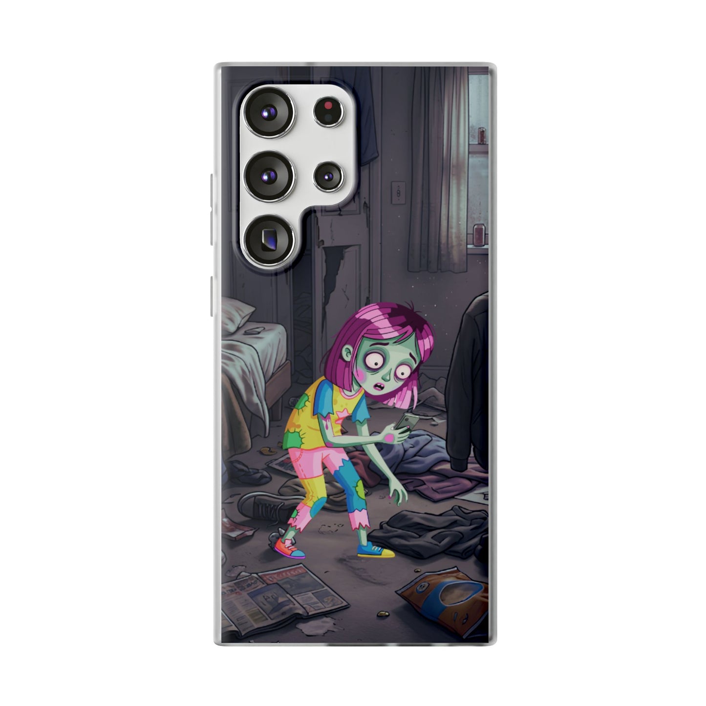 Zombie Girl Phone Case — Cute Creepy Cartoon Phone Cover