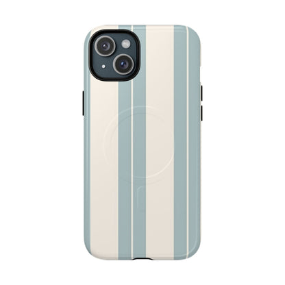 Protective Magnetic Phone Case - Coastal Stripe